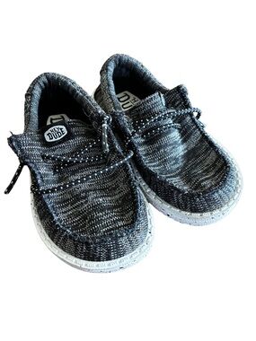 Hey Dude Wally Stretch Mix Toddler Size 5 EU 22 Lightweight Slip On Shoes